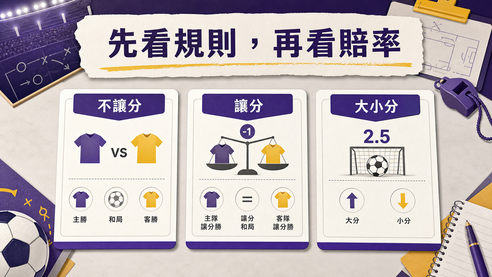 2026世界盃賠率玩法規則:不讓分讓分大小分投注單一次看懂